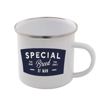 Special Breed Of Man Enamel Mug - White