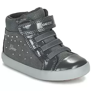 Geox GISLI Girls Childrens Shoes (High-top Trainers) in Grey - Sizes 7 toddler,7.5 toddler,8.5 toddler,9.5 toddler