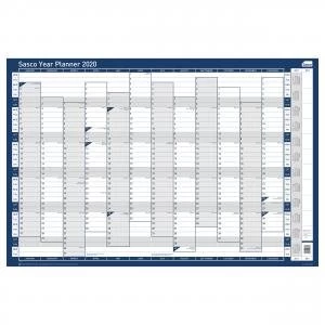 Sasco 2020 Year Planner Unmounted Vertical 915x610mm Ref 2410103