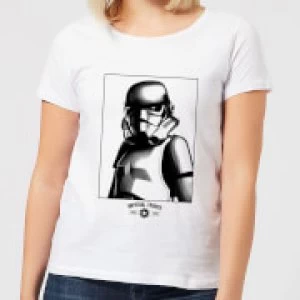 Star Wars Imperial Troops Womens T-Shirt - White - M