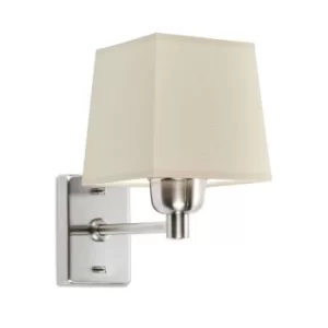 Dover 1 Light Indoor Wall Lamp Satin Nickel, E27