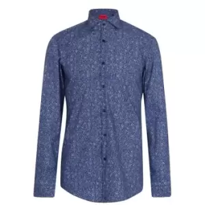 Hugo Kason Long Sleeve Shirt - Blue