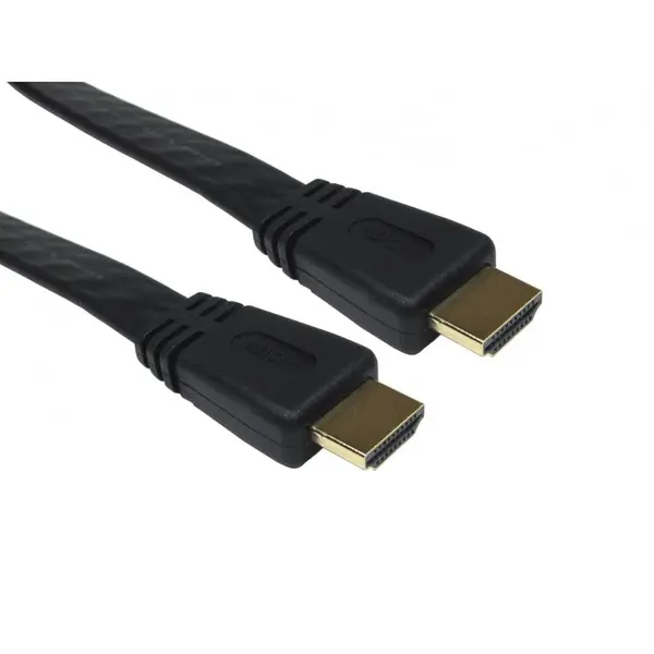 Cables Direct 2m Flat HDMI 1.4 High Speed with Ethernet Cable