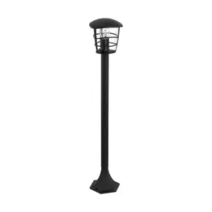 Aloria - 1 Light Outdoor Bollard Black IP44, E27 - Eglo