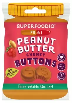 Superfoodio Peanut Butter Buttons - PB&amp;JAM 20g (15 minimum)