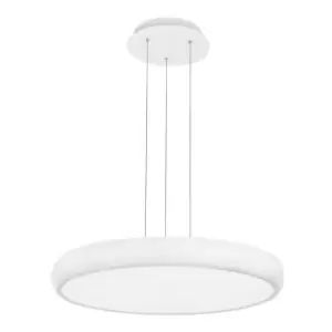 Merano - Baddeck 51cm Integrated LED Pendant Ceiling Light White Aluminium LED 50W 3000KLm 3000K