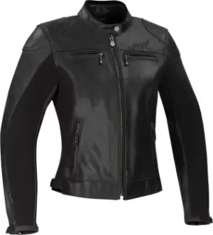 Segura Kroft Womens Motorcycle Leather Jacket, black, Size 36, black, Size 36 for Women