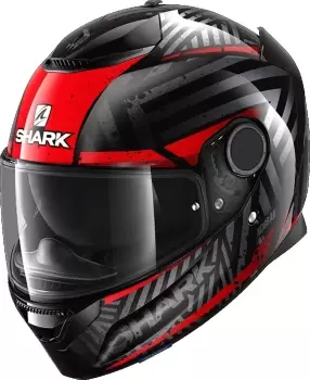 Shark Spartan Kobrak Helmet, black-red, Size 2XL, black-red, Size 2XL