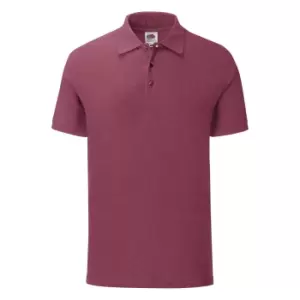 Fruit Of The Loom Mens Iconic Polo Shirt (XXL) (Heather Burgundy)