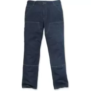 Carhartt Mens Double Front Relaxed Fit Denim Dungaree Jeans Waist 34' (86cm), Inside Leg 36' (91cm)