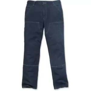 Carhartt Mens Double Front Relaxed Fit Denim Dungaree Jeans Waist 34' (86cm), Inside Leg 32' (81cm)