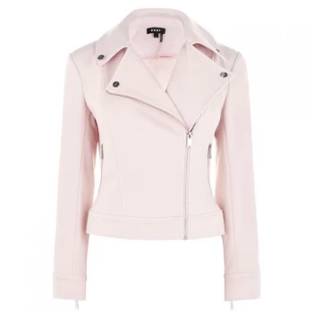 DKNY Long Sleeve Pocket Zip Jacket - Iconic Blush