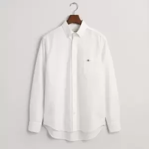 GANT Mens Reg Oxford Shirt - White - M