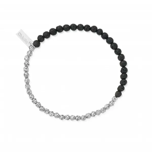 ChloBo Men&apos;s Black Lava Principal Bracelet SBBLHAMM