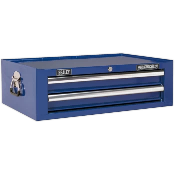 Sealey Superline Pro 2 Drawer Mid Tool Chest Blue