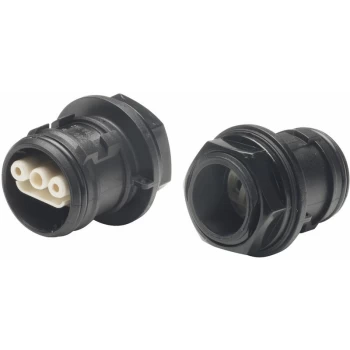 1851E1000S0301 Aqua-safe Screwed Waterproof 3 Pole Male Housing Socket - Elkay