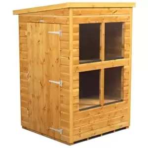 Power Sheds 4 x 4ft Pent Shiplap Dip Treated Potting Shed