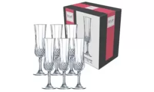 Single Longchamp 140ml Crystal Champagne Flute [564273] x 6