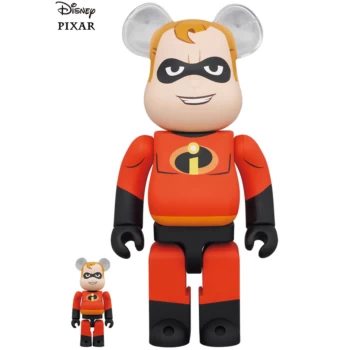 Medicom The Incredibles 100% & 400% Be@rbrick 2-Pack - Mr. Incredible