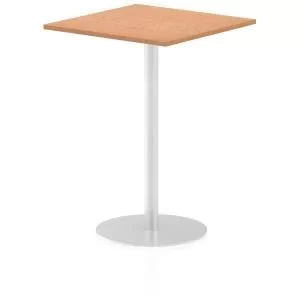 Italia Poseur Table Square 800800 Top 1145 High Oak