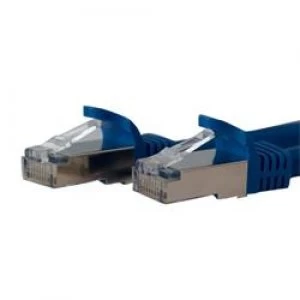 StarTech.com 10ft Cat 6a Blue Shielded Molded 10 Gigabit RJ45 STP Cat6a Patch Cable