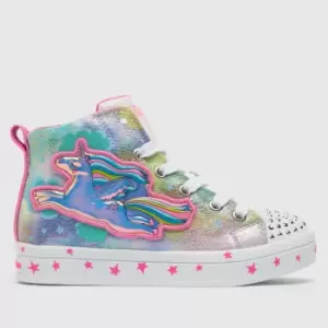 SKECHERS Multi Twi-lites 2.0 Girls Junior Trainers