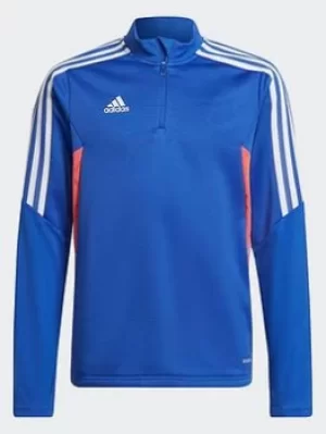 Boys, adidas Condivo 22 Predator Track Top, Blue, Size 5-6 Years