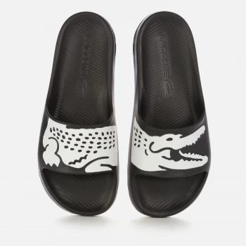 Lacoste Mens Croco 2.0 0721 2 Slide Sandals - Black/White - UK 7