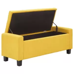 Verona Ottoman Bench Mustard Fabric