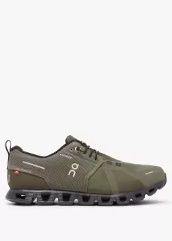 On Running Mens Cloud 5 Waterproof Olive Trainers