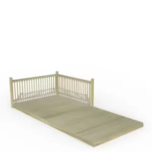 Forest Garden Decking Kit 2.4 x 4.8m with 2 x Balustrade