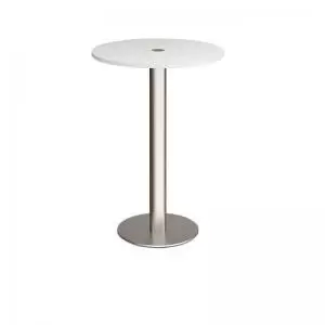 Monza circular poseur table 800mm with central circular cutout 80mm -