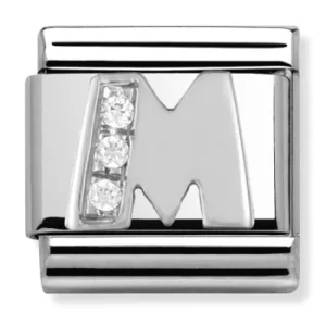 Nomination CLASSIC Silvershine Letter M Charm 330301/13