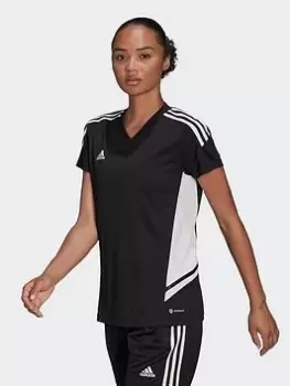 adidas Condivo 22 Jersey, Black/White, Size L, Women