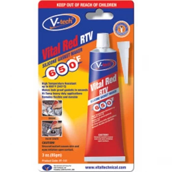 Streetwize V-Tech Gasket Makers - 85g Vital Red RTV