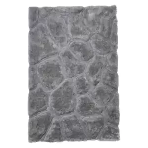 Think Rugs Noble House Rug Pebbles 5858 Silver 150X230cm