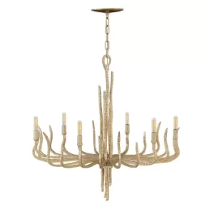 Spyre 6 Light Chandelier Gold Finish, E14