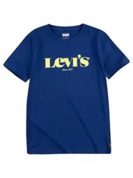 Levis Boys Modern Vintage Logo T-Shirt - Blue