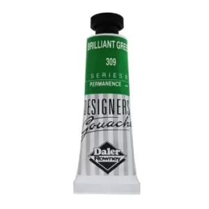 Daler-Rowney 136005309 Designers' Gouache Paint 15ml Brilliant Green