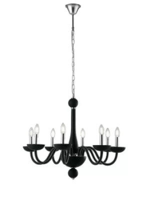 ALFIERE 8 Light Chandeliers Black 74x59cm