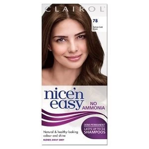 Nice'n Easy No Ammonia Hair Dye Medium Golden Brown 78