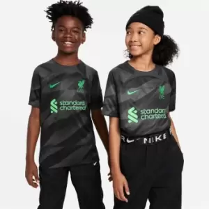 Nike Liverpool Goalkeeper Home Shirt 2023 2024 Juniors - Black