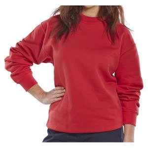 Click Workwear Sweatshirt Polycotton 300gsm 2XL Red Ref CLPCSREXXL Up