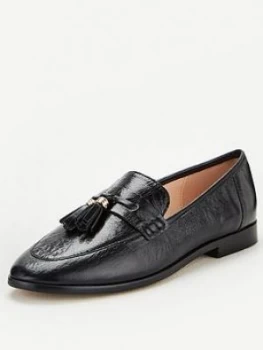 OFFICE Falala Loafer - Black Leather, Size 5, Women