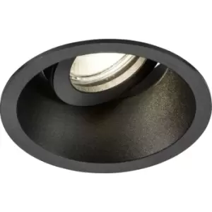 Knightsbridge - Dipa Single Tilt Round Anti-Glare Downlight Black - DIB1TRB