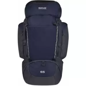 Regatta Highton 65L Hiking Backpack (One Size) (Navy/Ebony) - Navy/Ebony