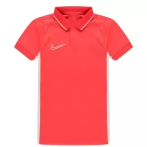 Nike Academy 19 Polo Shirt Juniors - Red