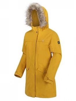 Regatta Serleena II Waterproof Insulated Jacket - Mustard, Mustard, Size 8, Women