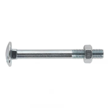 Coach Bolt & Nut M8 X 75MM Zinc DIN 603 Pack of 50