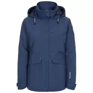 Trespass Womens/Ladies Voyage Waterproof Long-Sleeved Jacket (S) (Navy)